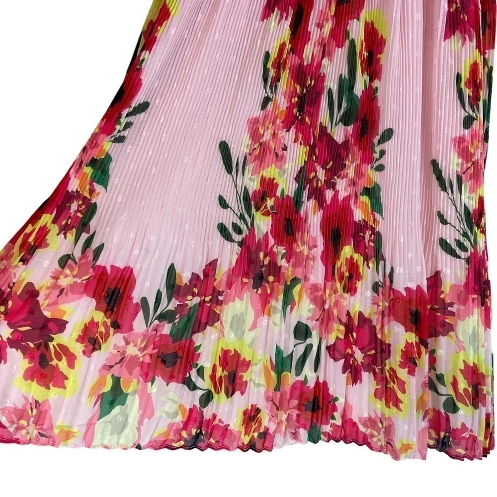 Anthropologie Foxiedox Floral Pleated Dress